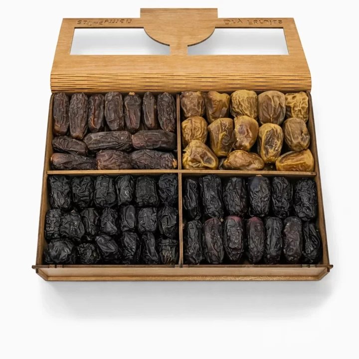 Buy Khajoor (Dates) Rectangle 4 Portion Regular Box Online Pakistan | Best Khajoor Price 2026