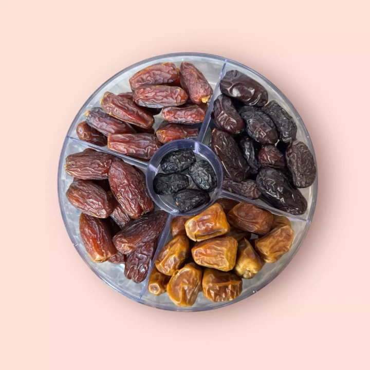 Premium Dates 6-Partition  Gift Box – A Taste of Luxury! Price in Pakistan | Gift box Rate 2026 - Khan Dry Fruits