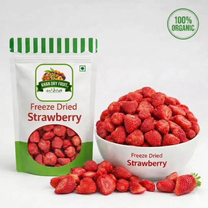 freeze dried strawberries 250g Price in Pakistan | Badam Rate 2026 - Khan Dry Fruits