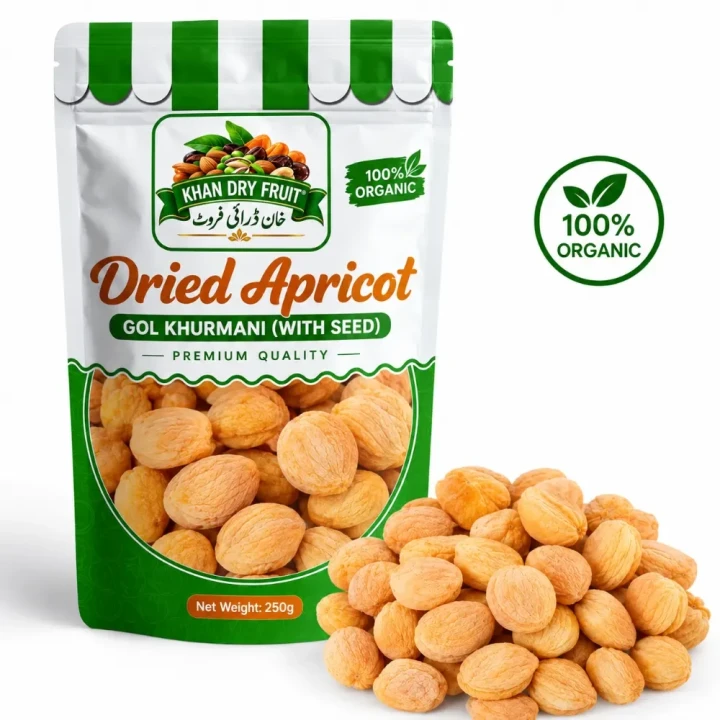 Dried Apricots Gol Khubani 250gm Price in Pakistan 2026 | Buy Online - Khan Dry Fruits