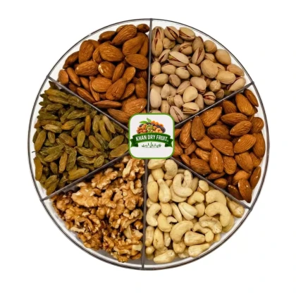 Luxury Dry Fruit Gift Box 1kg – 6 Compartments