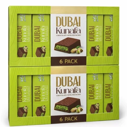Original Dubai Kunafa Chocolate (6 Pcs)