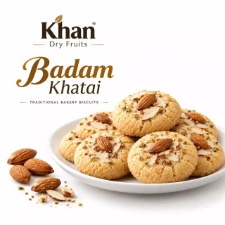 Premium Badam Khatai Biscuits – Almond Cookies 500g