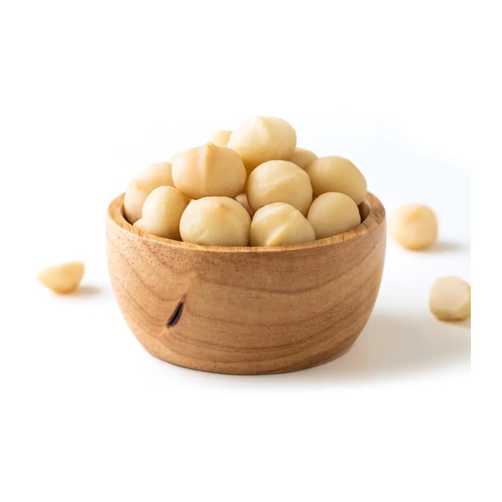 Macadamia nuts creamy texture closeup