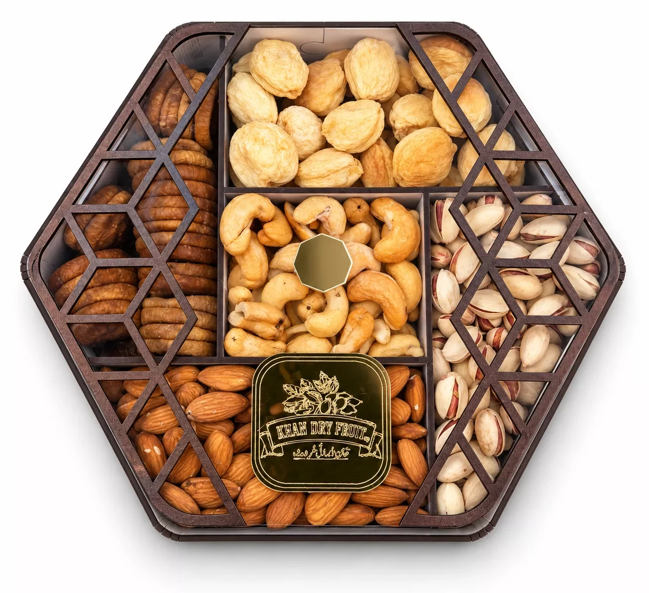 Premium 5-Compartment Dry Fruits Gift Box