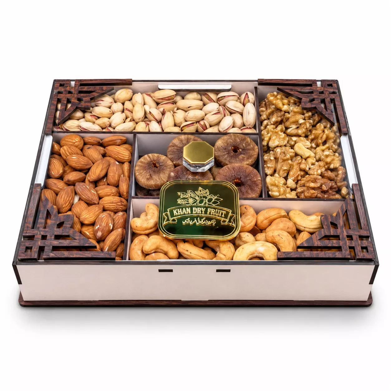 Premium Book-Style Dry Fruits Gift Box – 5 Compartments